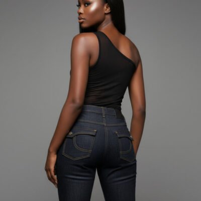 Alpha Crop | Alpha Short Sleeve Jersey Cut Neck T-Shirt Top