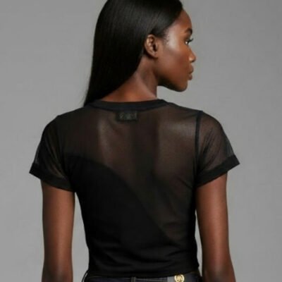 Sarong Wrap Top | Asymmetric Nero Collar Tee