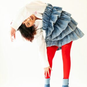 Omega Pocket Jeans | Panelled Sustainable Denim Mini Skirt