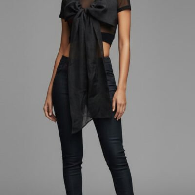 Omega Pocket Jeans | Deep Scoop Front Hem & Calf Zip